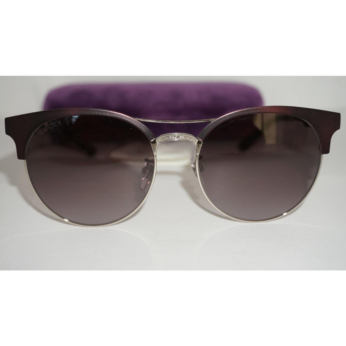 Gucci sunglasses  - Burgundy Palladium , Burgundy Palladium Frame, Grey Gradient Lens 0