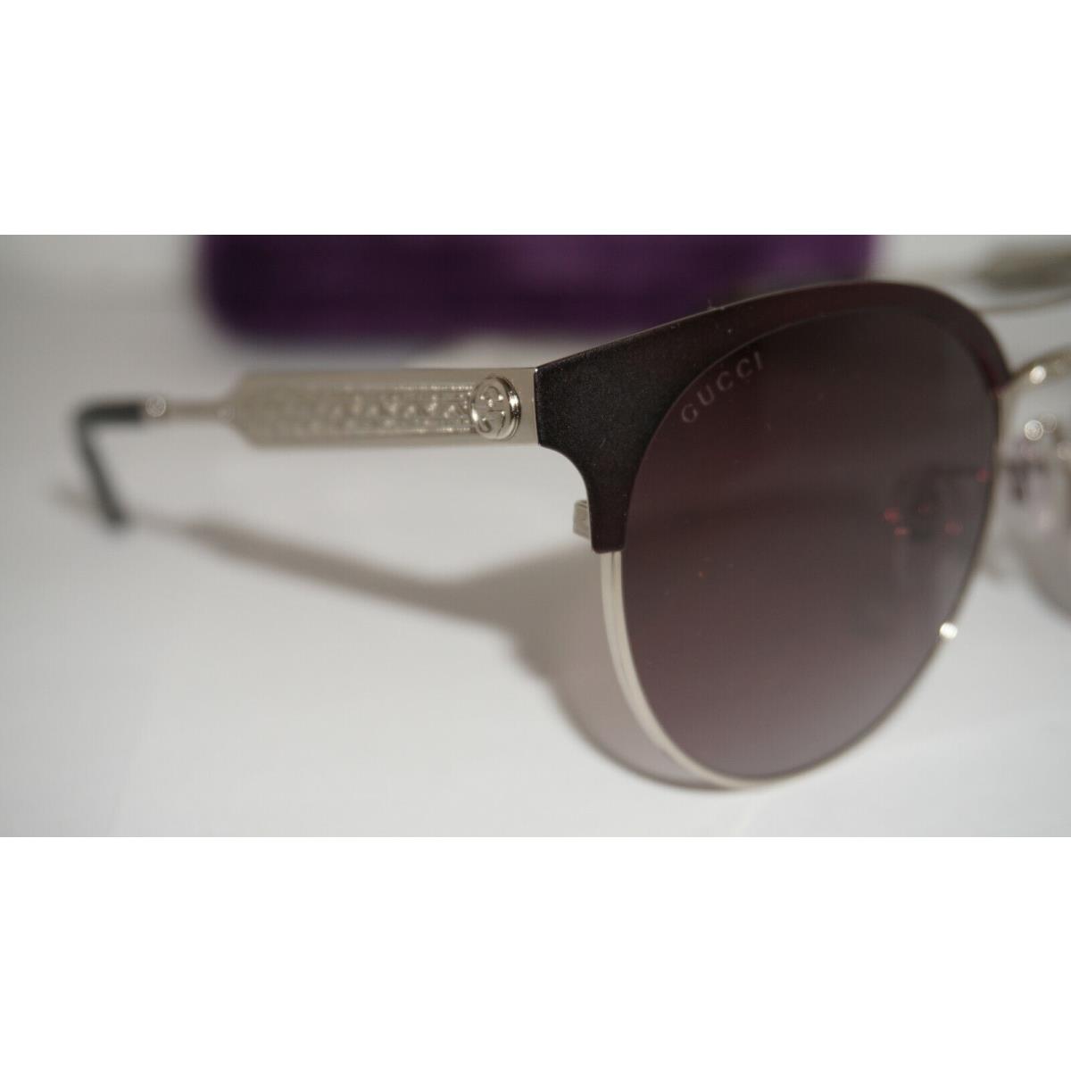 Gucci sunglasses  - Burgundy Palladium , Burgundy Palladium Frame, Grey Gradient Lens 1