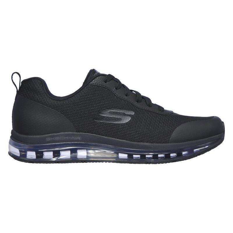 Mens Skechers 77534 Work Relaxed Fit: Skech-air - Chamness SR Black Work Shoe