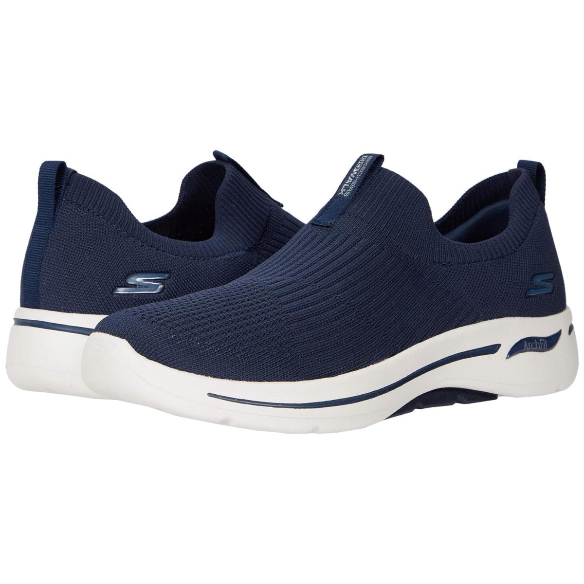 Woman`s Shoes Skechers Performance Go Walk Arch Fit - 124409 Navy