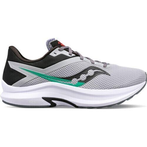 Saucony Men`s S20657-120 Axon Road Running Shoes Alloy/black Size 15 M US