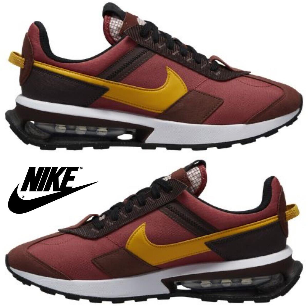 Nike Air Max Pre-day Men`s Sneakers Comfort Casual Sport Shoes Brown Black