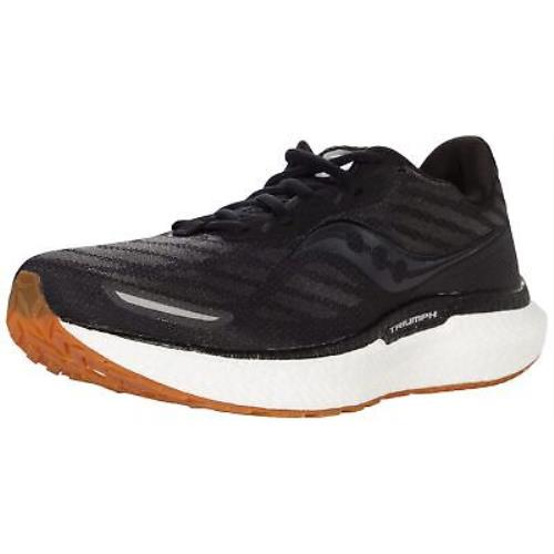 Saucony Men`s Triumph 19 Running Shoes Black/gum 10 D Medium US