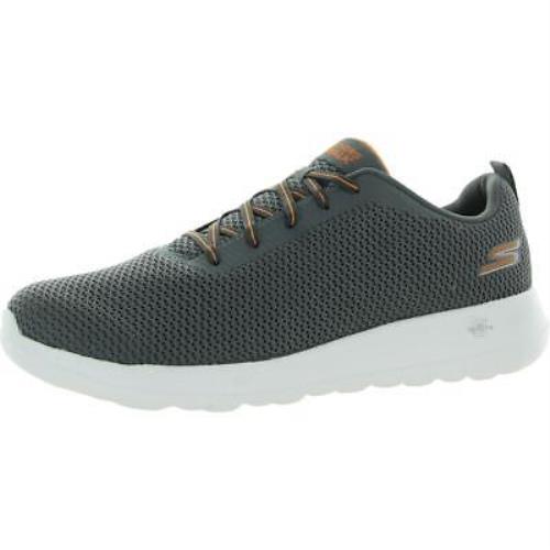 Skechers Mens Gray Trainers Running Shoes Sneakers 12 Medium D Bhfo 0522