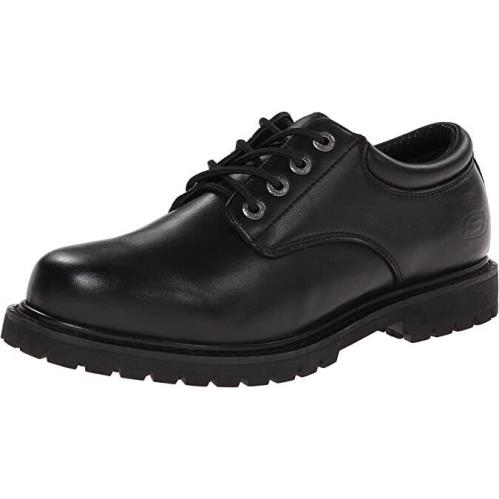 Skechers For Work Men`s Cottonwood Elks Slip Resistant Shoe Black Size 11.5