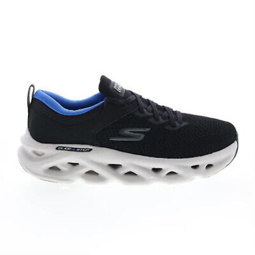 Skechers Go Run Swirl Tech Dash Charge Mens Black Lifestyle Sneakers Shoes 10