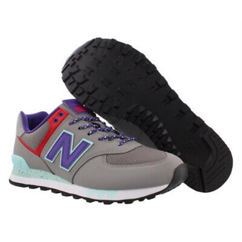 New Balance 574 Classic Womens Shoes Size 6 Color: Grey/teal/purple/white