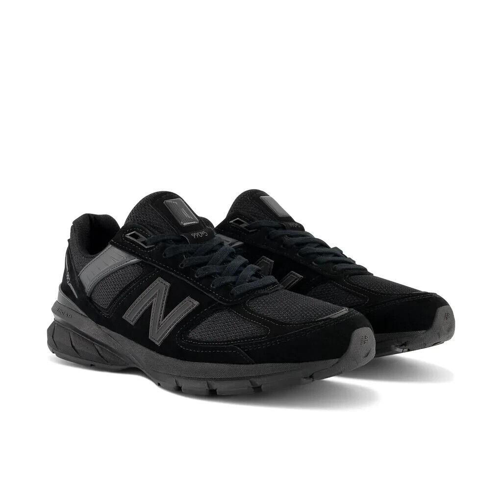 Mens New Balance 990v5 M990BB5 Triple Black Running Shoe Size 14