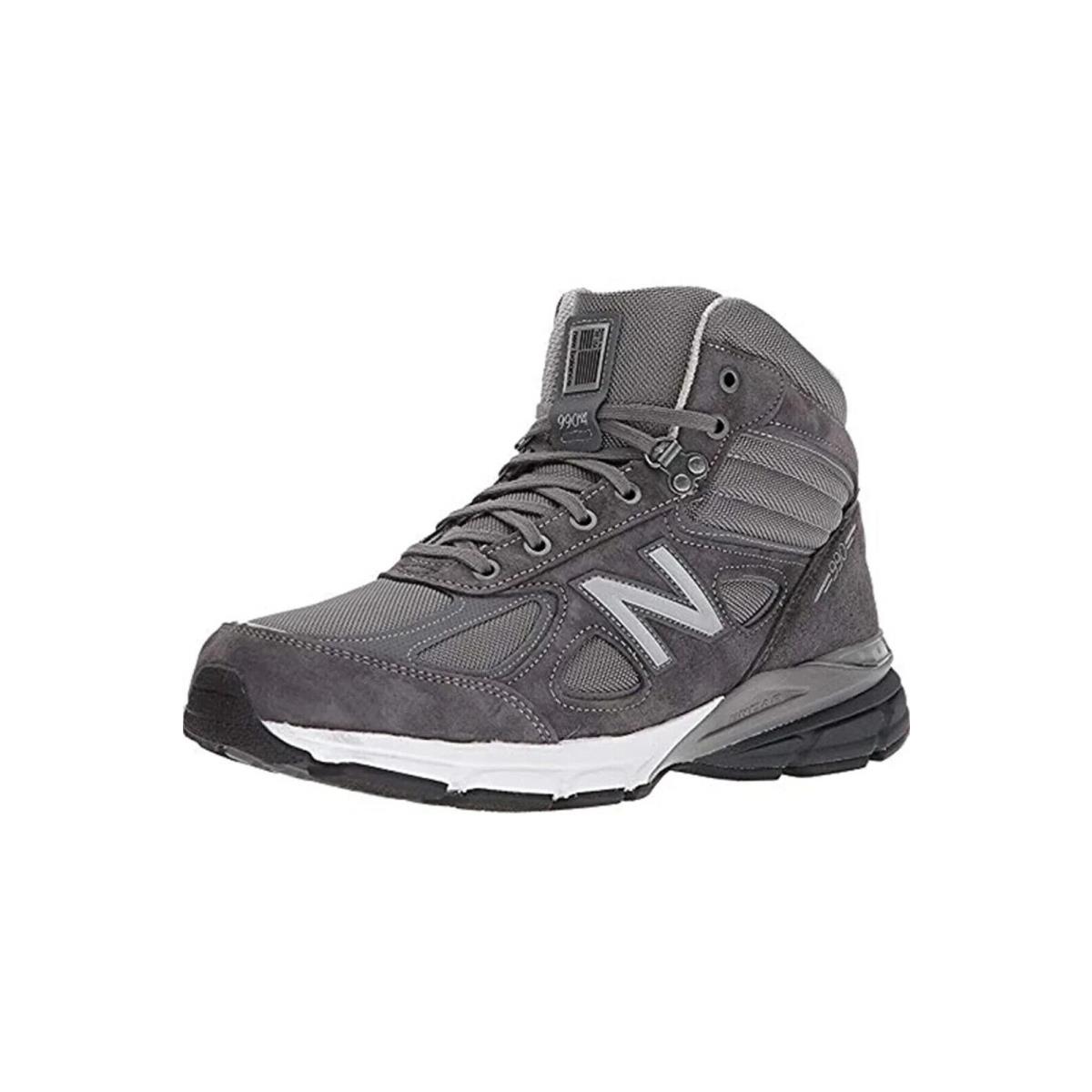 Mens New Balance 990 v4 Mid Grey Suede Hiking Shoe Size 11.5 2E