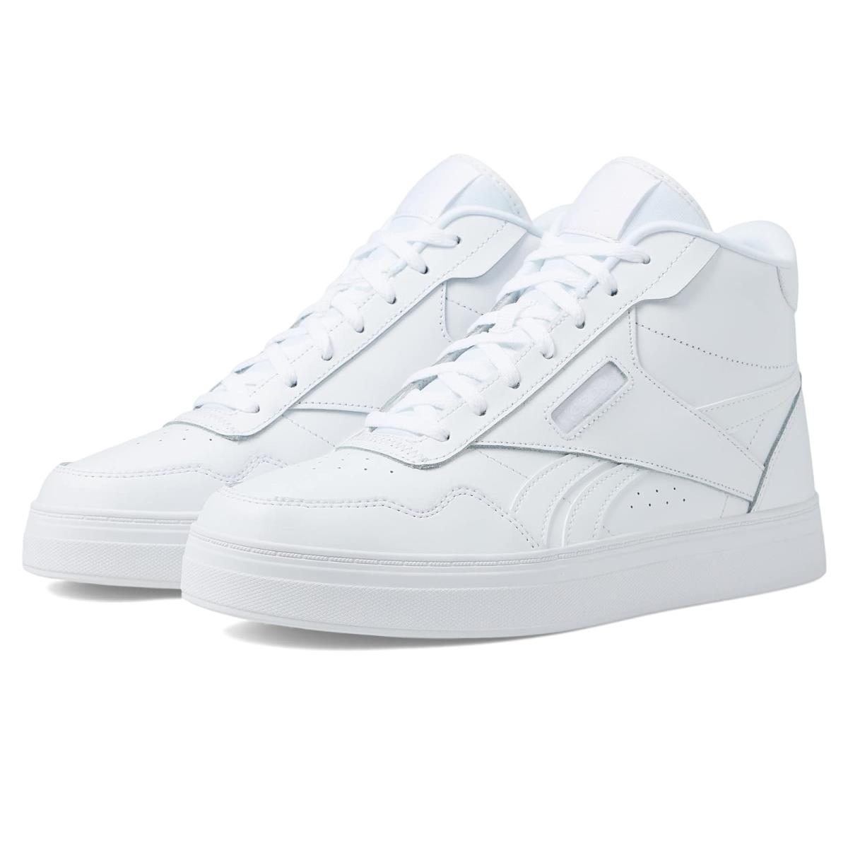 Woman`s Sneakers Athletic Shoes Reebok Court Advance Bold High-top White/Pink Glow/Cherry
