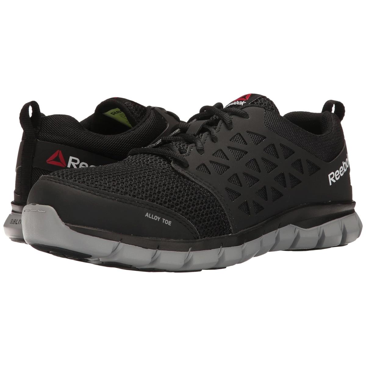 Man`s Sneakers Athletic Shoes Reebok Work Sublite Cushion Work EH Black Synthetic