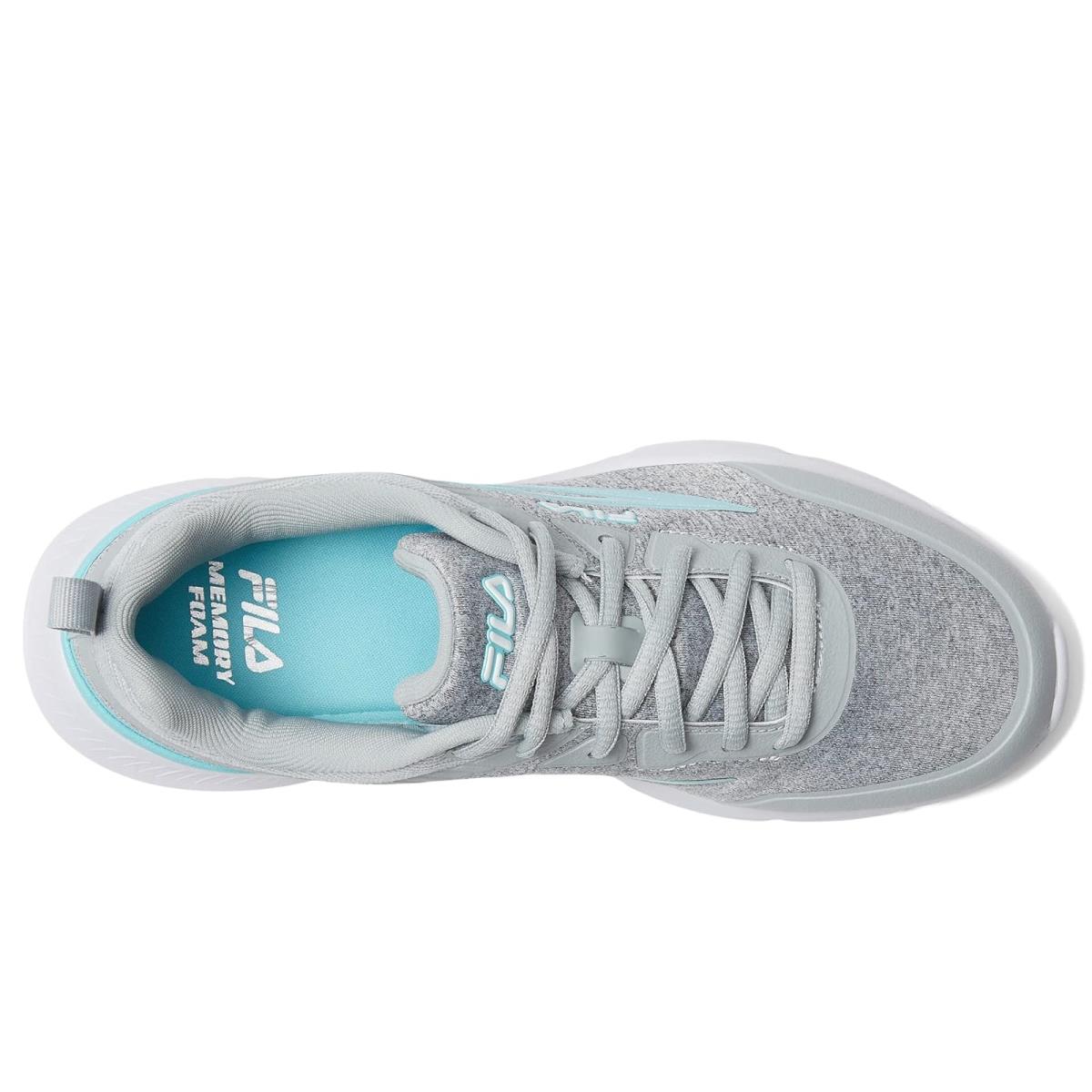 Woman`s Sneakers Athletic Shoes Fila Memory Speedchaser 4 Heather High-Rise Heather/Angel Blue/White