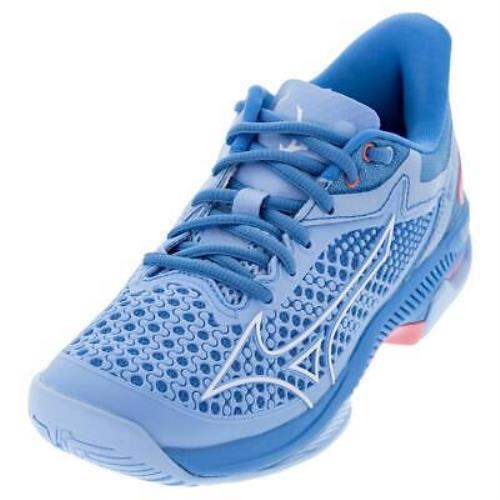 Mizuno Women`s Wave Exceed Tour 5 AC Tennis Shoes Dutch Canal and White