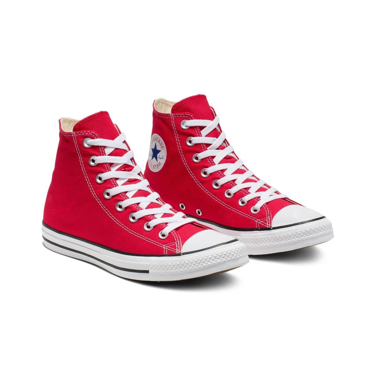 Converse Chuck Taylor All Star Hi M9621C Unisex Red Shoes Size M3.5 / W5.5 C419 - Red & White