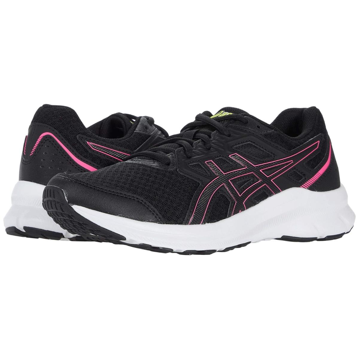 Woman`s Sneakers Athletic Shoes Asics Jolt 3 Black/Hot Pink