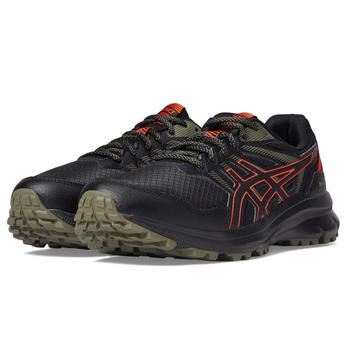 Man`s Sneakers Athletic Shoes Asics Trail Scout 2 Black/Cherry Tomato