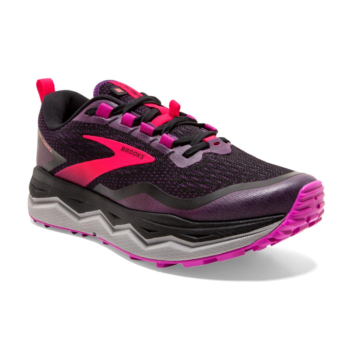 Brooks Caldera 5 Women`s Trail Running Shoes Black/Fuschia/Purple