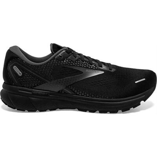 Brooks Men`s Ghost 14 Running Shoes Black/black/ebony 10.5 2E Wide US
