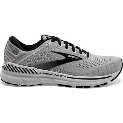 Brooks Men`s Adrenaline Gts 22 Running Shoes Alloy/grey/black 9.5 D Medium US