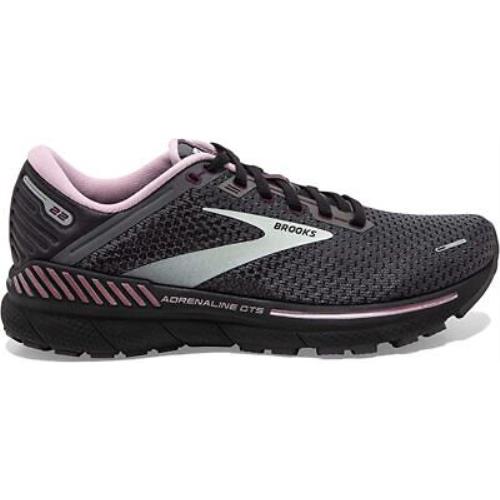 Brooks Women`s Adrenaline Gts 22 Running Shoes Pearl/black 10.5 B Medium US