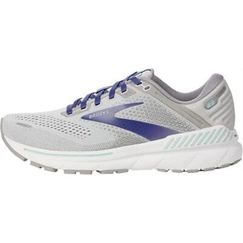 Brooks Women`s Adrenaline Gts 22 Running Shoes Alloy/blue/green 7.5 D Wide US