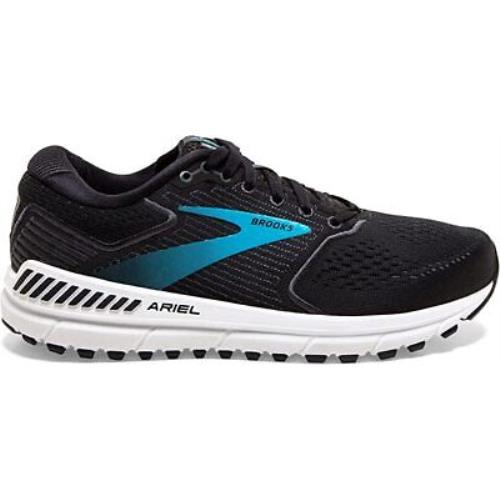 Brooks Women`s Ariel `20 Running Shoes Black/ebony/blue 10 D Wide US