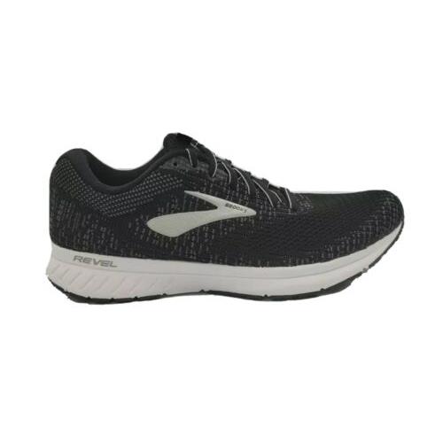 Brooks Mens Revel 3 Running Shoes Black/gray Neutral/ Cushion US Size 9 D