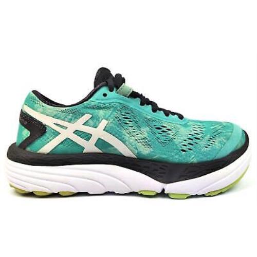 Asics Women`s 33-M 2 Mesh Lace Up Road-running Shoes Pool Blue White Iron Size 6