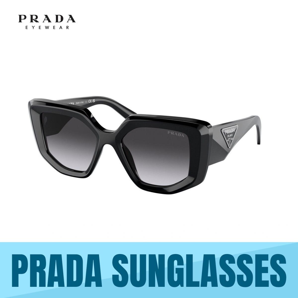 Prada PR 14ZSF 1AB09S Black-grey Gradient Women`s Sunglasses 52MM
