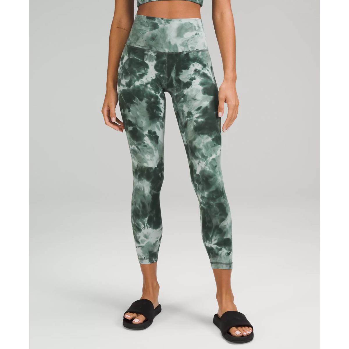 Lululemon Align Nulu High Rise Pant with 25 Inseam Retail Diamond Dye Starlight Smoked Spruce