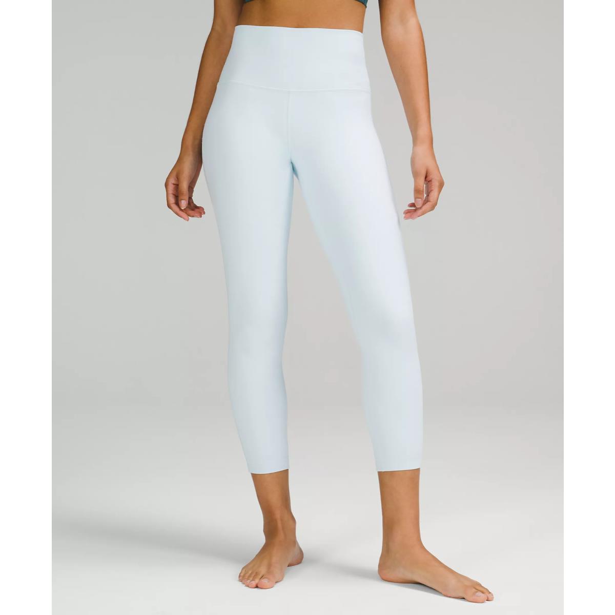 Lululemon Align Nulu High Rise Pant with 25 Inch Inseam Powder Blue