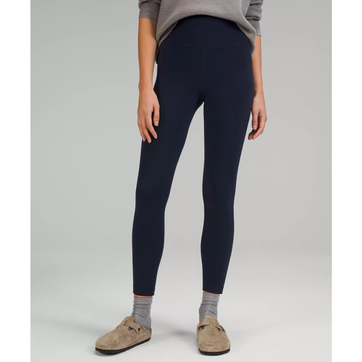 Lululemon Align Nulu High Rise Pant with 25 Inch Inseam True Navy