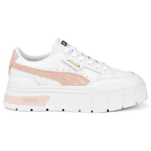 Puma 38436302 Mayze Stack Platform Womens Sneakers Shoes Casual - White