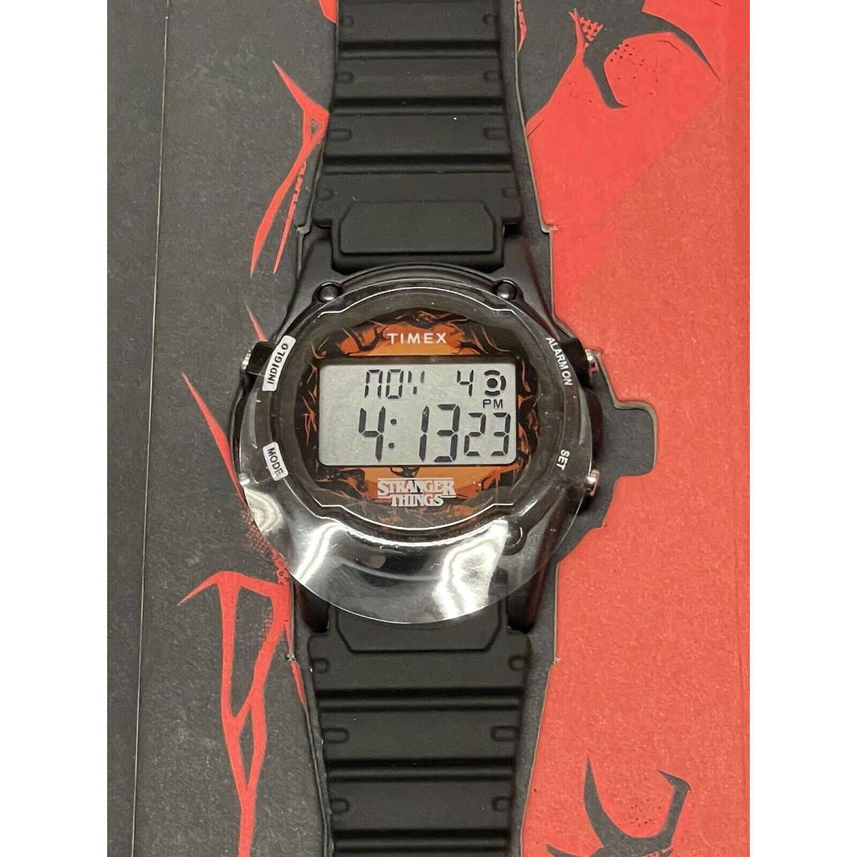 Timex Atlantis x Stranger Things 40mm Resin Strap Black Watch TW2V51000