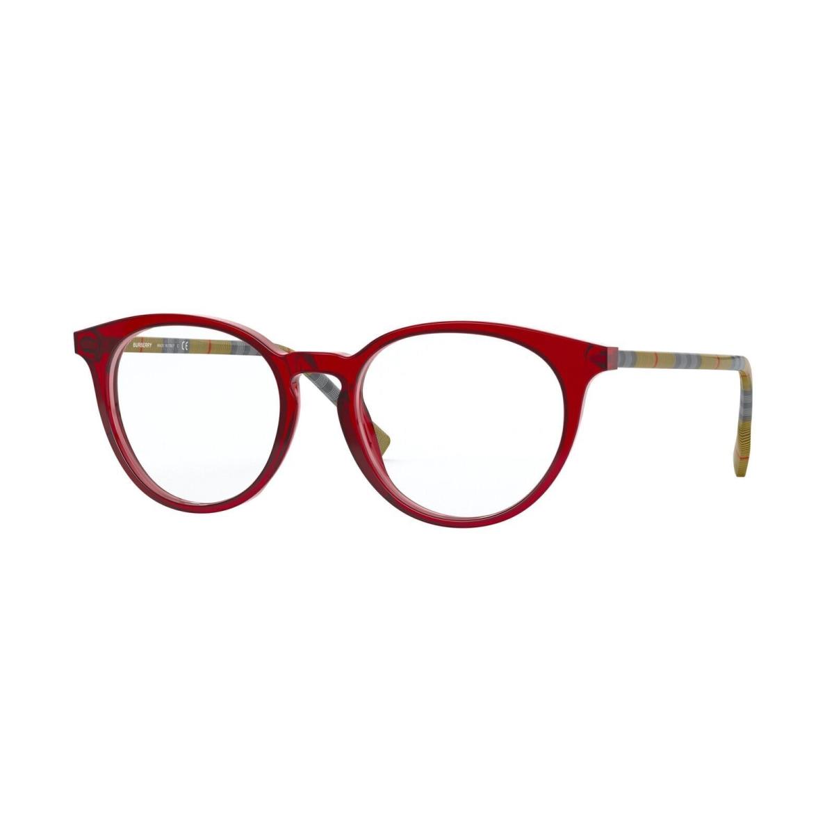 Burberry Eyeglasses BE2318 3859 49mm Transparent Red / Demo Lens