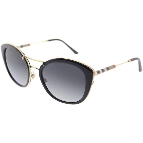 Burberry BE4251Q 3001T3 53mm Sunglasses Black Frame Polarized Grey Gradient Lens