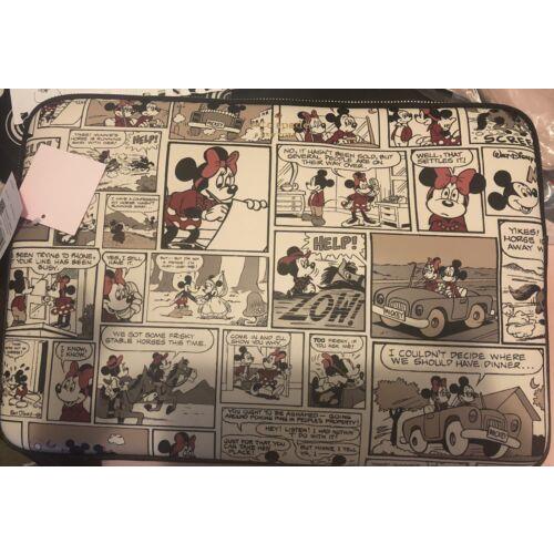 Kate Spade x Disney Comic Strip Universal 15 Laptop Sleeve - New W/tags - Black Handle/Strap, Gold Hardware, Multicolor Exterior