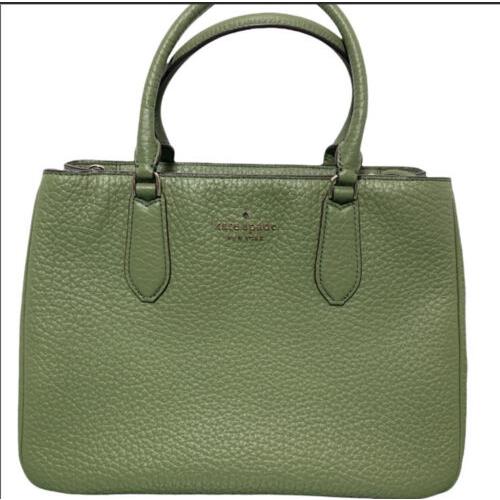 Kate Spade Leighton Large Satchel Shoulder Tote Bag Leather IN Olive Green  - Kate Spade bag - 043876300379 | Fash Brands
