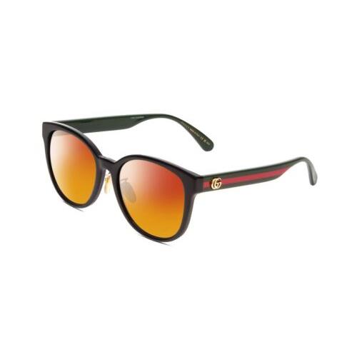 Gucci GG0854SK Ladies Cateye Polarized Sunglasses Black Red Green 56mm 4 Options - Multicolor Frame