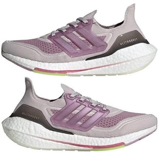 Adidas Ultraboost 21 S23831 Ice Purple/rose Women`s Running Training Shoes
