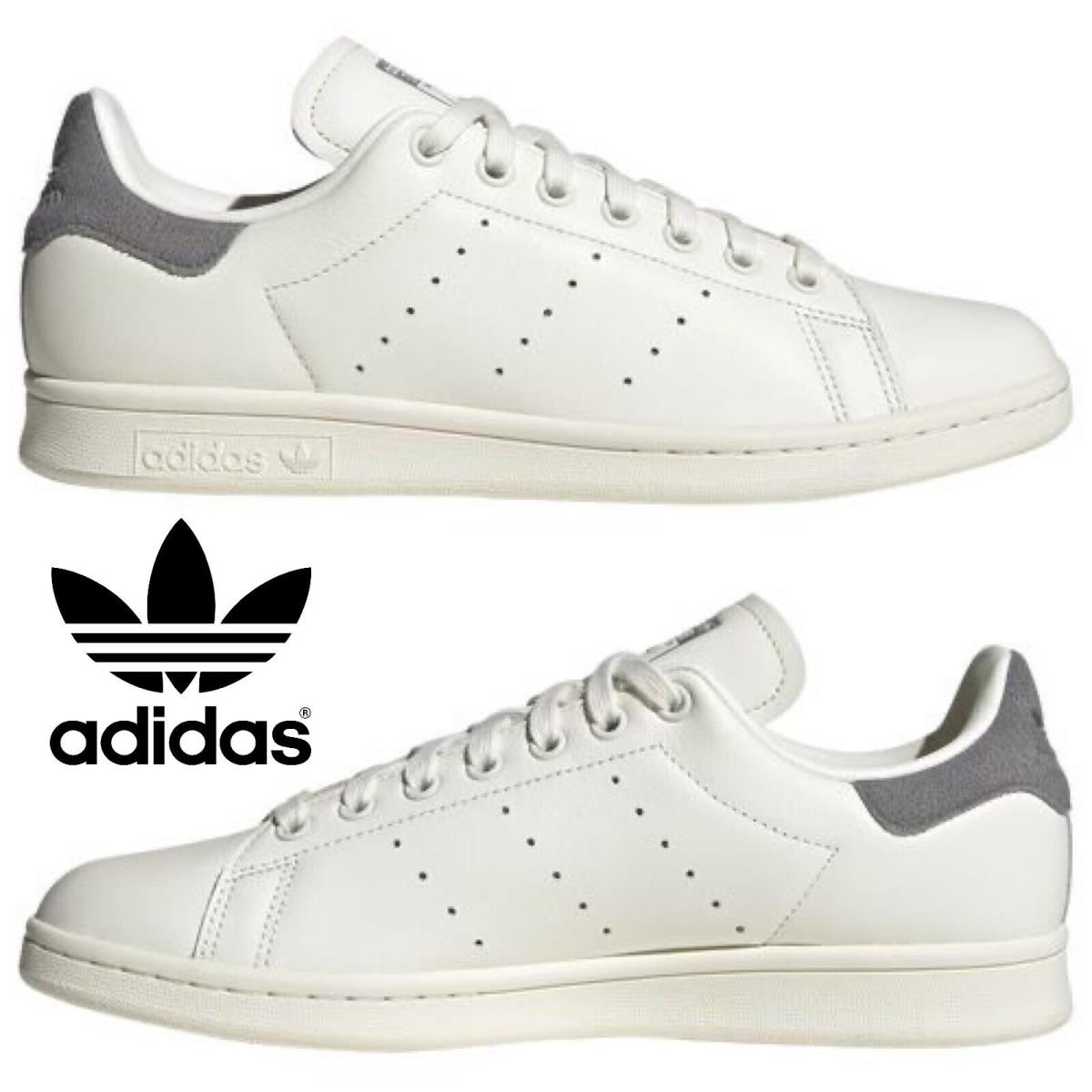 Adidas Originals Stan Smith Men`s Sneakers Comfort Sport Casual Shoes Gray White