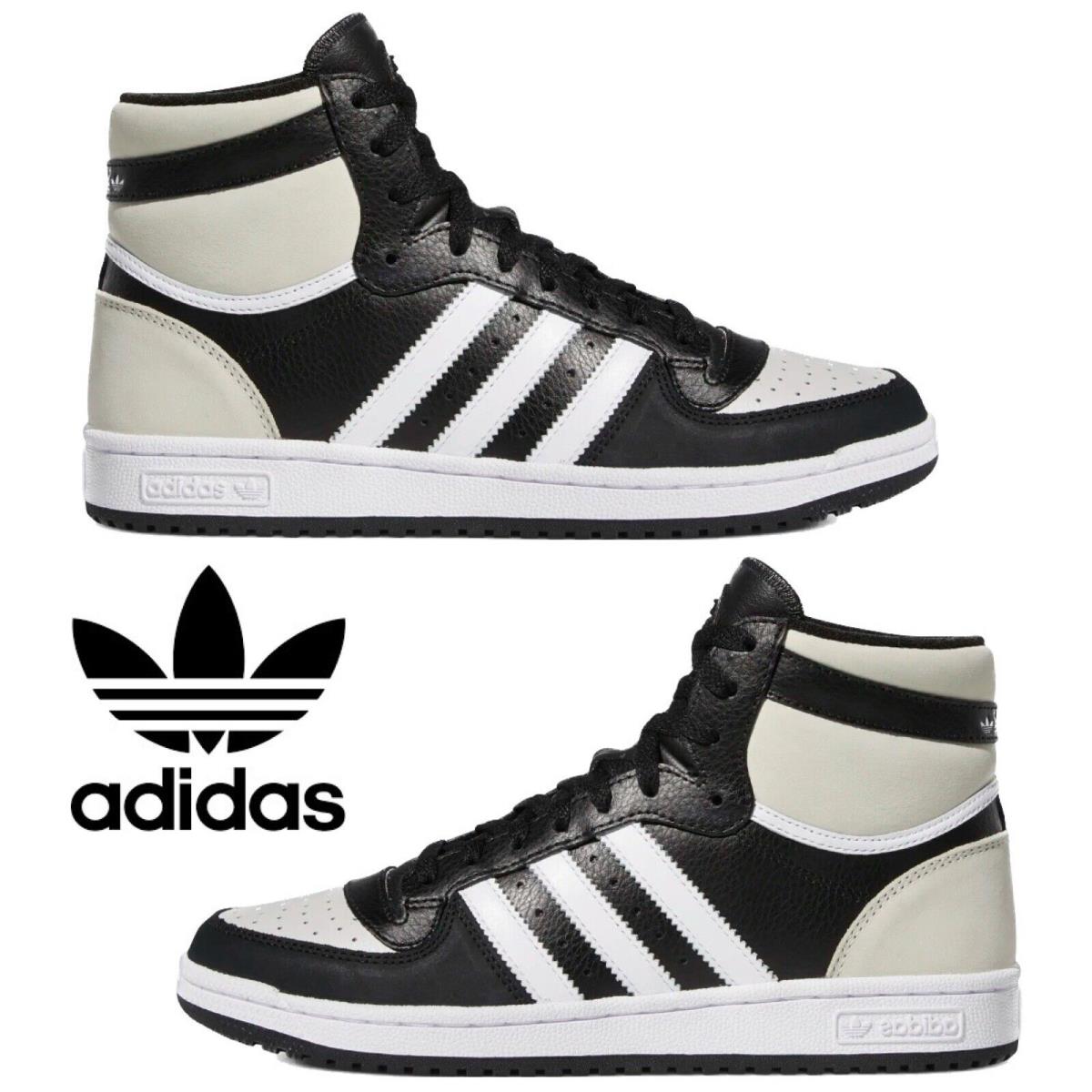 Adidas Originals Top Ten RB Men`s Sneakers Comfort Casual Shoes High Top Black - Black , Core Black / Cloud White / Grey One Manufacturer