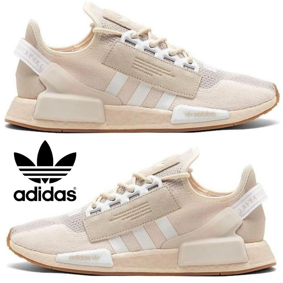 Adidas Originals Nmd R1 Men`s Sneakers Running Shoes Gym Casual Sport Beige