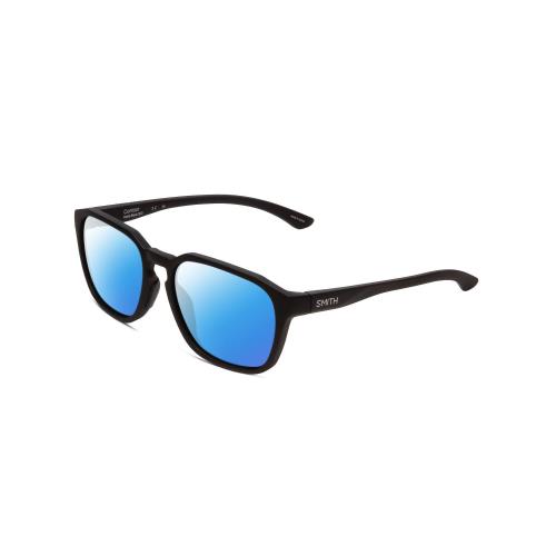 Smith Optics Contour Unisex Designer Polarized Sunglasses in Black 56mm 4 Option Blue Mirror Polar