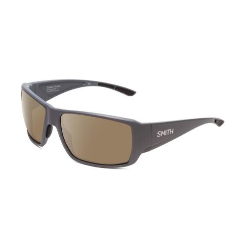 Smith Optics Guides Choice Unisex Polarized Sunglasses in Matte Cement Grey 62mm Amber Brown Polar