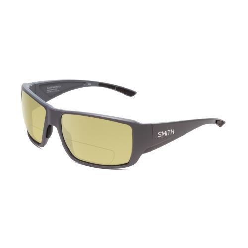 Smith Optics Guides Choice Unisex Polarized Bifocal Sunglasses Cement Grey 62mm Yellow