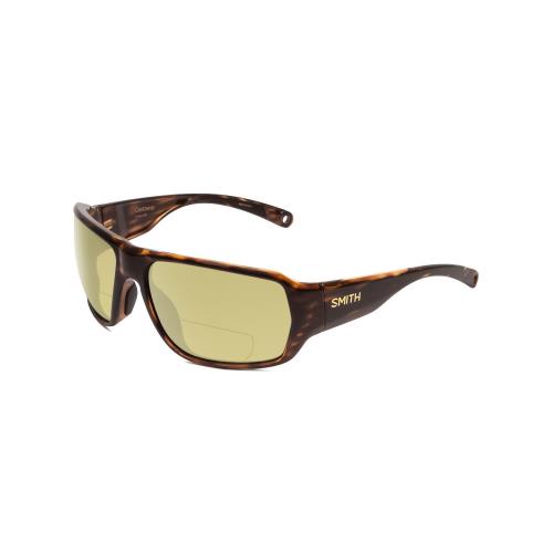 Smith Optics Castaway Polarized Bifocal Sunglasses in Tortoise Havana Gold 63mm Yellow