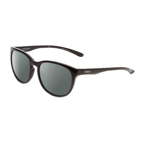 Smith Optics Lake Shasta Unisex Cateye Polarized Bifocal Sunglasses Black 56 mm Grey