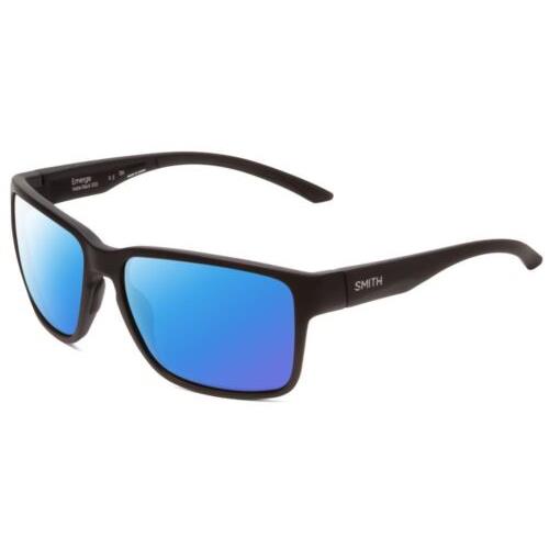 Smith Optics Emerge Unisex Designer Square Polarized Sunglasses Matte Black 60mm