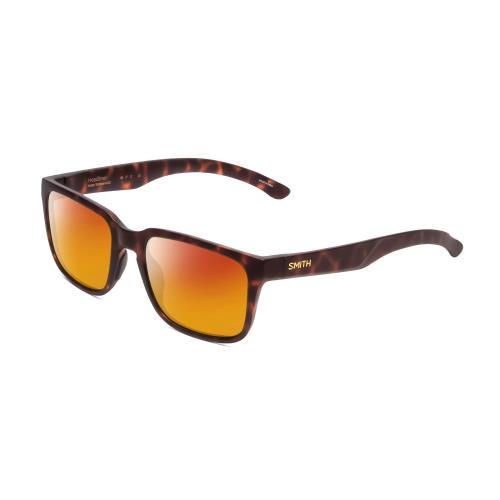 Smith Optics Headliner Unisex Polarized Sunglass Matte Tortoise Havana Gold 55mm Red Mirror Polar